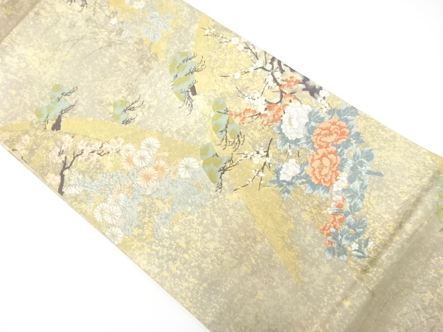 Japanese Kimono / Antique / Fukuro Obi Silk